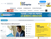 Tablet Screenshot of chefdentreprise.com